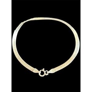 Sterling Silver 7” Herringbone Bracelet 3mm Wide 925